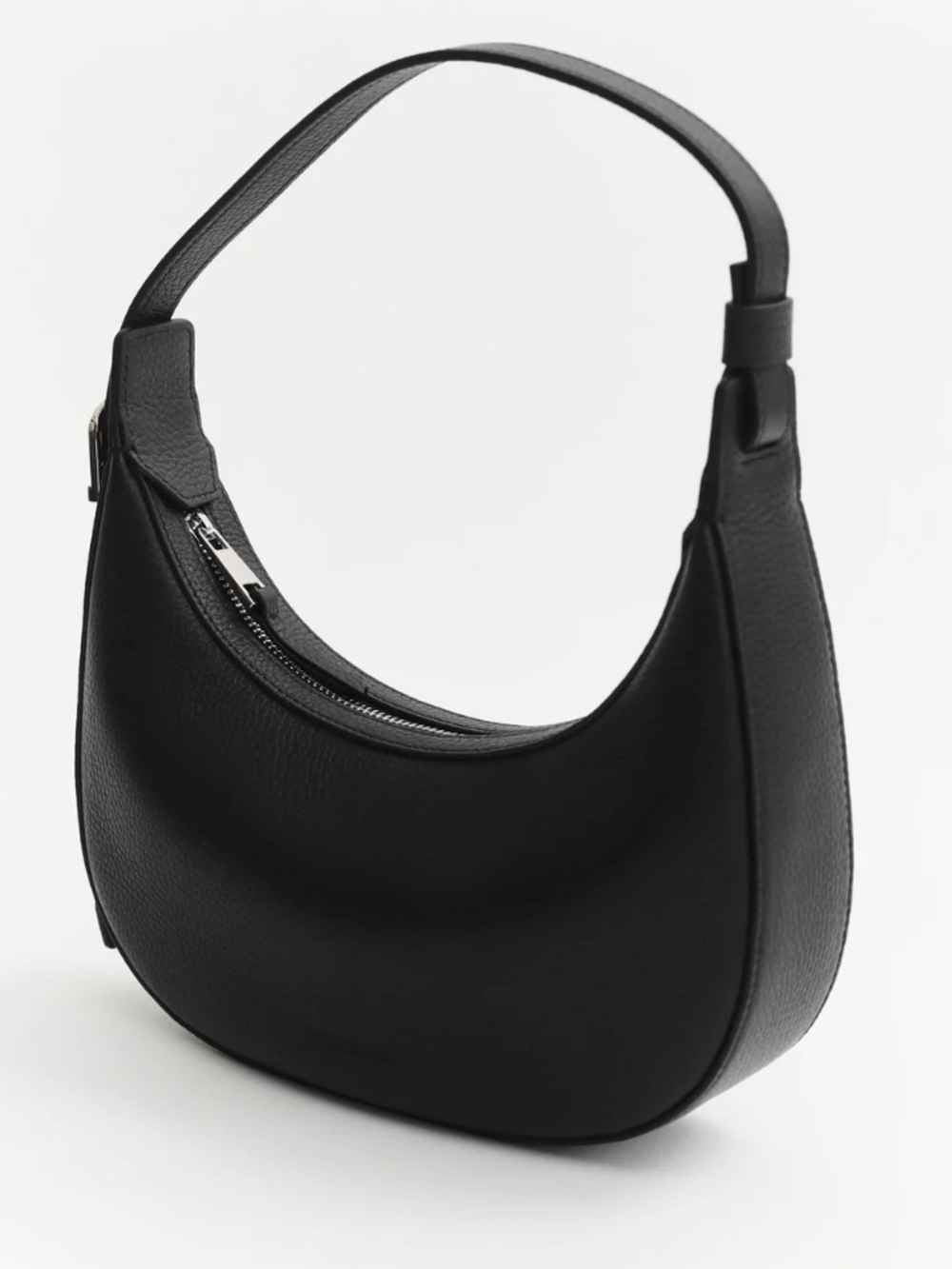The Horse Black Crescent Shoulder Bag